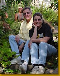 Mary and Ted in Garden